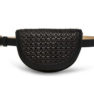 STEVE MADDEN WEAVED BELT BAG